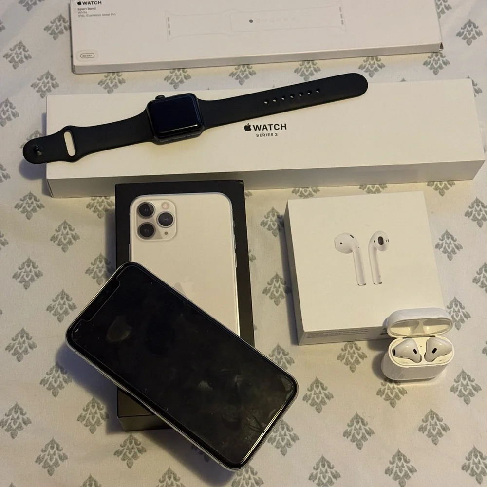 Apple Silver Cell Phone Accessories Lightning Cables and Adapters